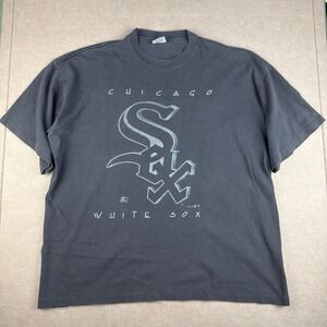 Vintage Starter Shirt Men XL Black White Sox‎ MLB 90s Single Stitch Made USA Te